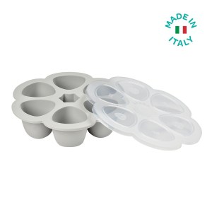 Beaba Multiportions Silicone Baby Food Freezer Tray with text that reads "Made in Italy”