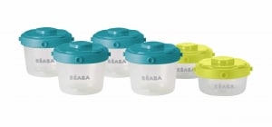 Beaba clip container in peacock