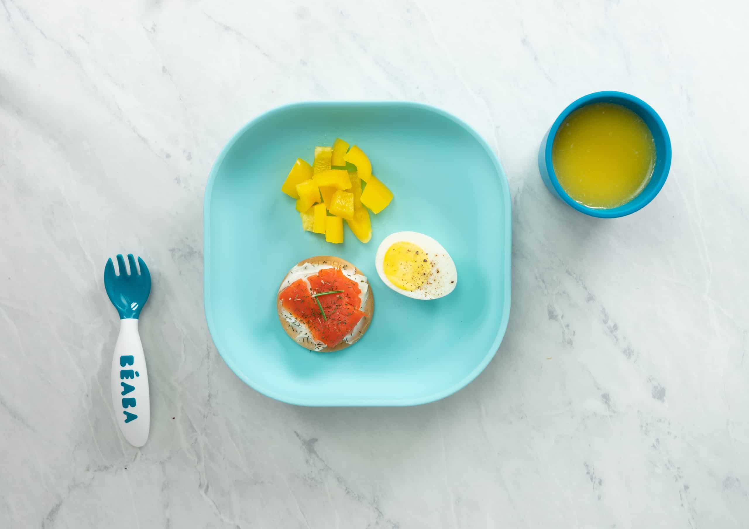 beaba silicone suction plate with breakfast