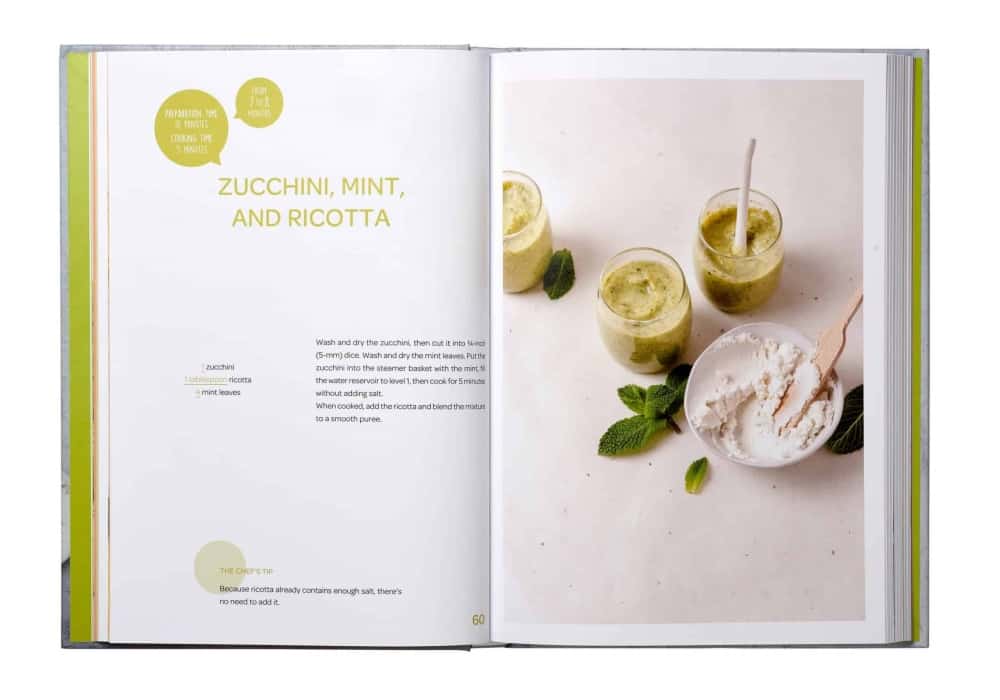 Zucchini mint and ricotta