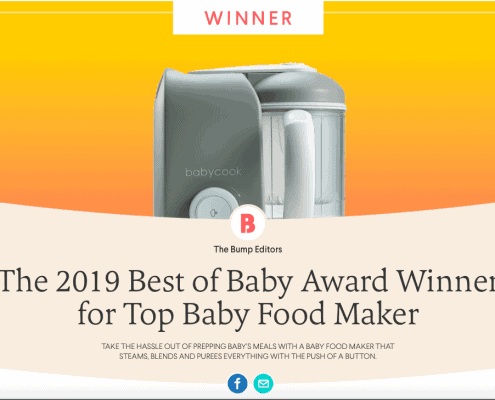The 2019 Best of baby award winner for top baby food maker