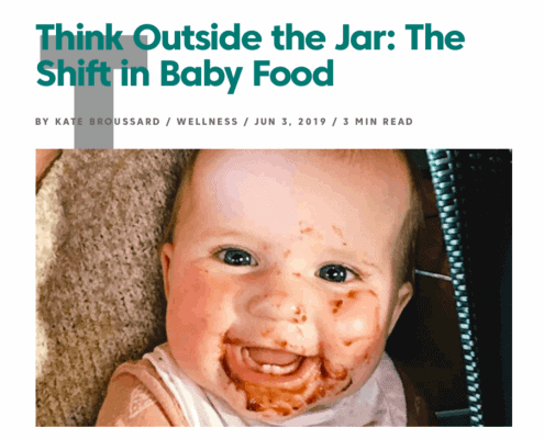 Think Outside the jar: the shift in baby food