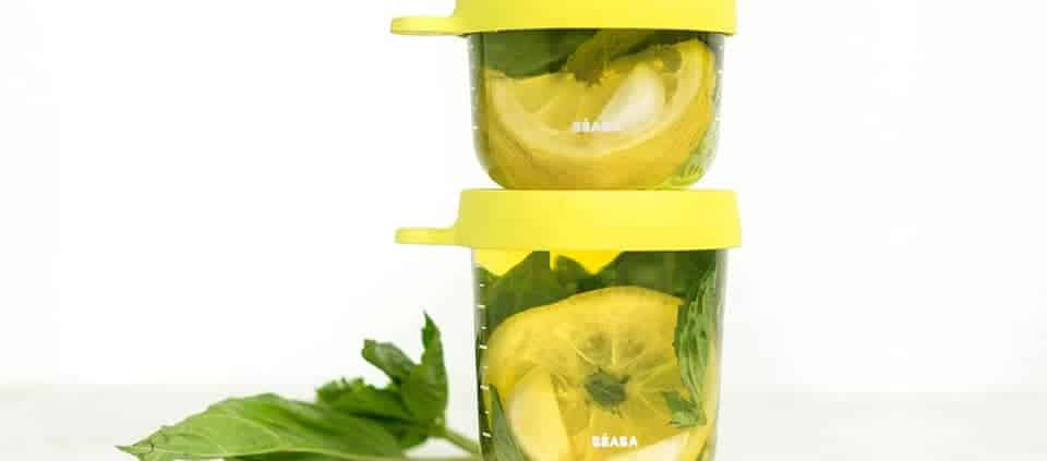 Infused Olive Oil In Beaba Glass Containers