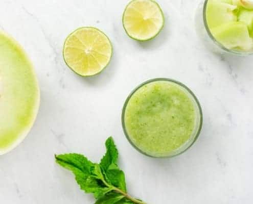 Honeydew Lime and Mint Puree