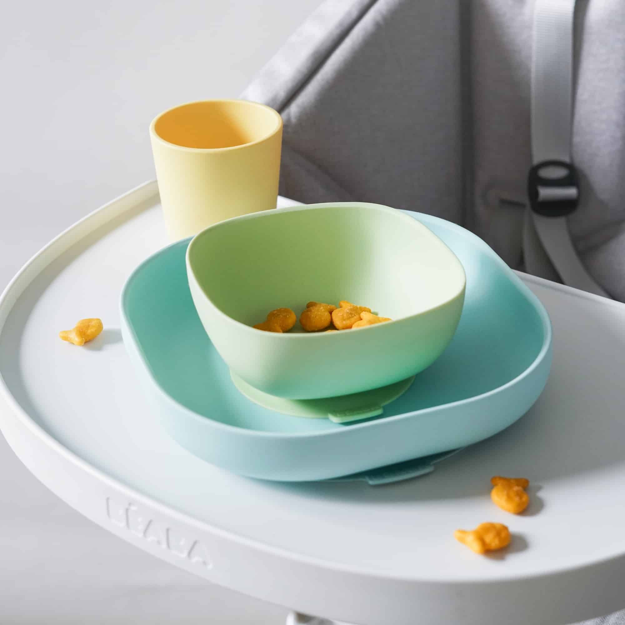 Beaba Silicone Meal Set in Pastel with Goldfish