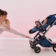 Melody Davi working out with Baby