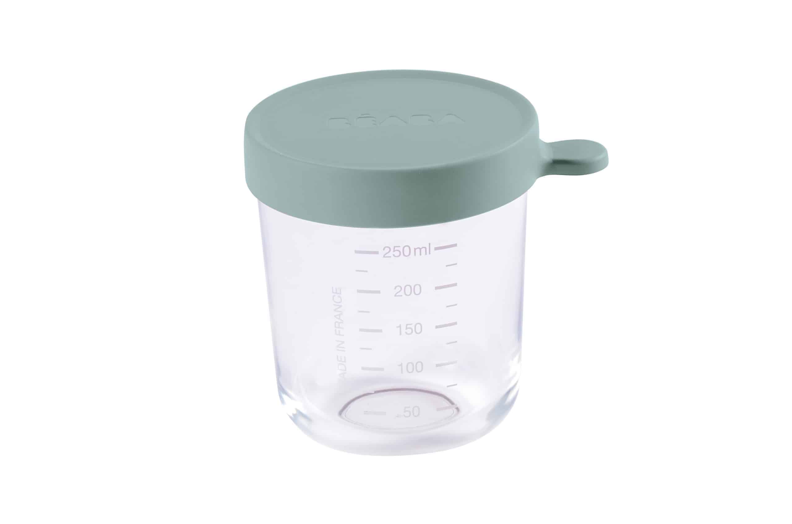 Beaba glass and Silicone Container in Eucalyptus 8 oz