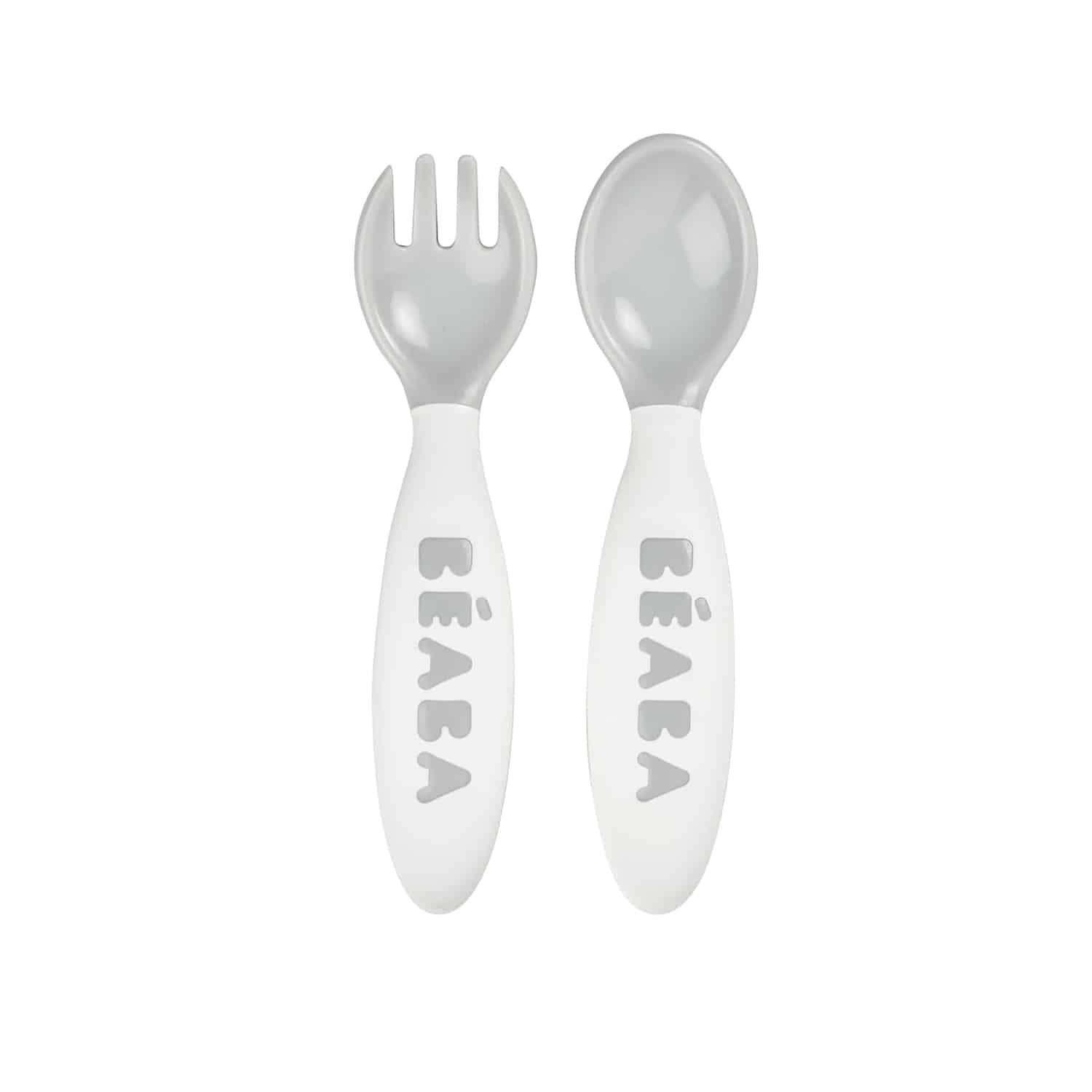 SPOON & FORK BABY FEEDING PLASTIC CUTLERY TRAVEL SET NEW WITH CARRY CASE 