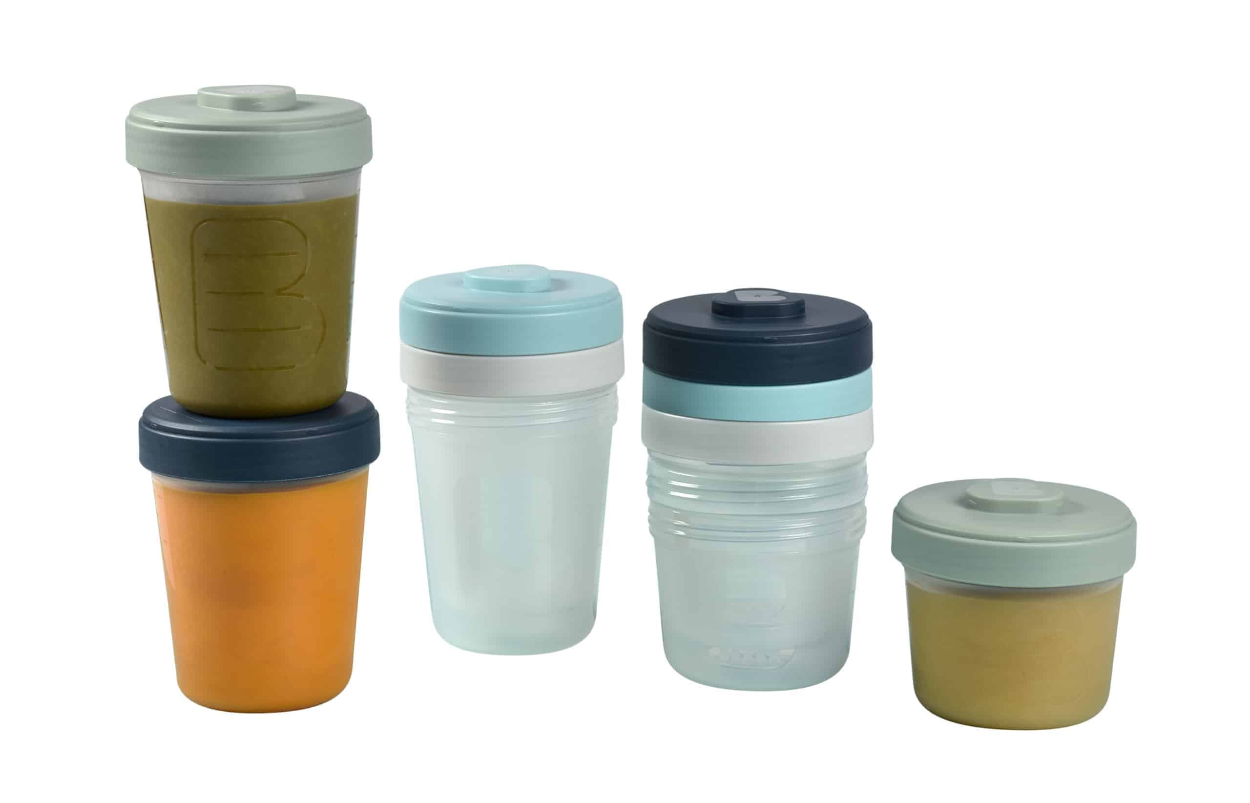 Baby Food Storage Clip Containers Set of 8 Large