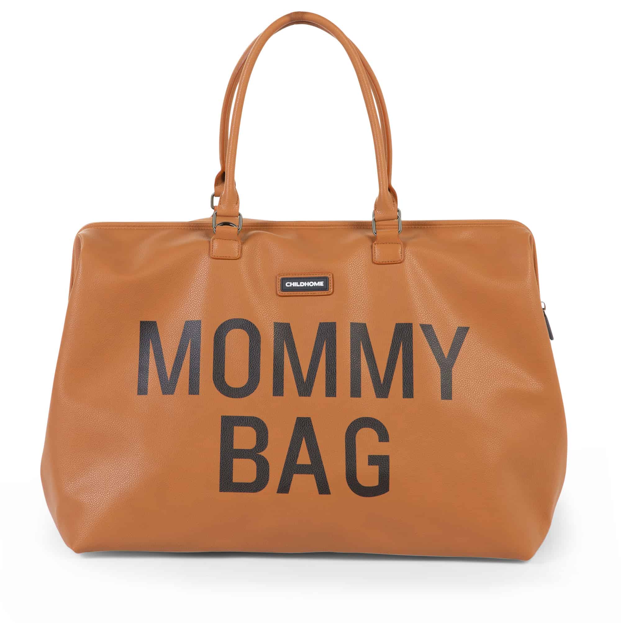 Childhome Mommy Bag Leatherlook Brown Front