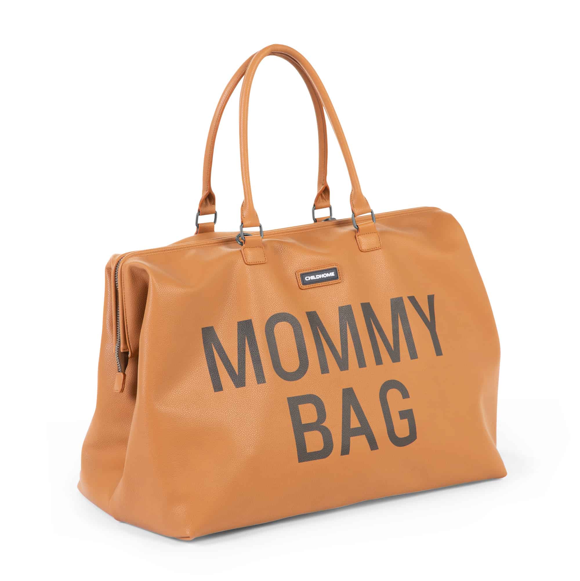 Childhome Mommy Bag Leatherlook Brown Side