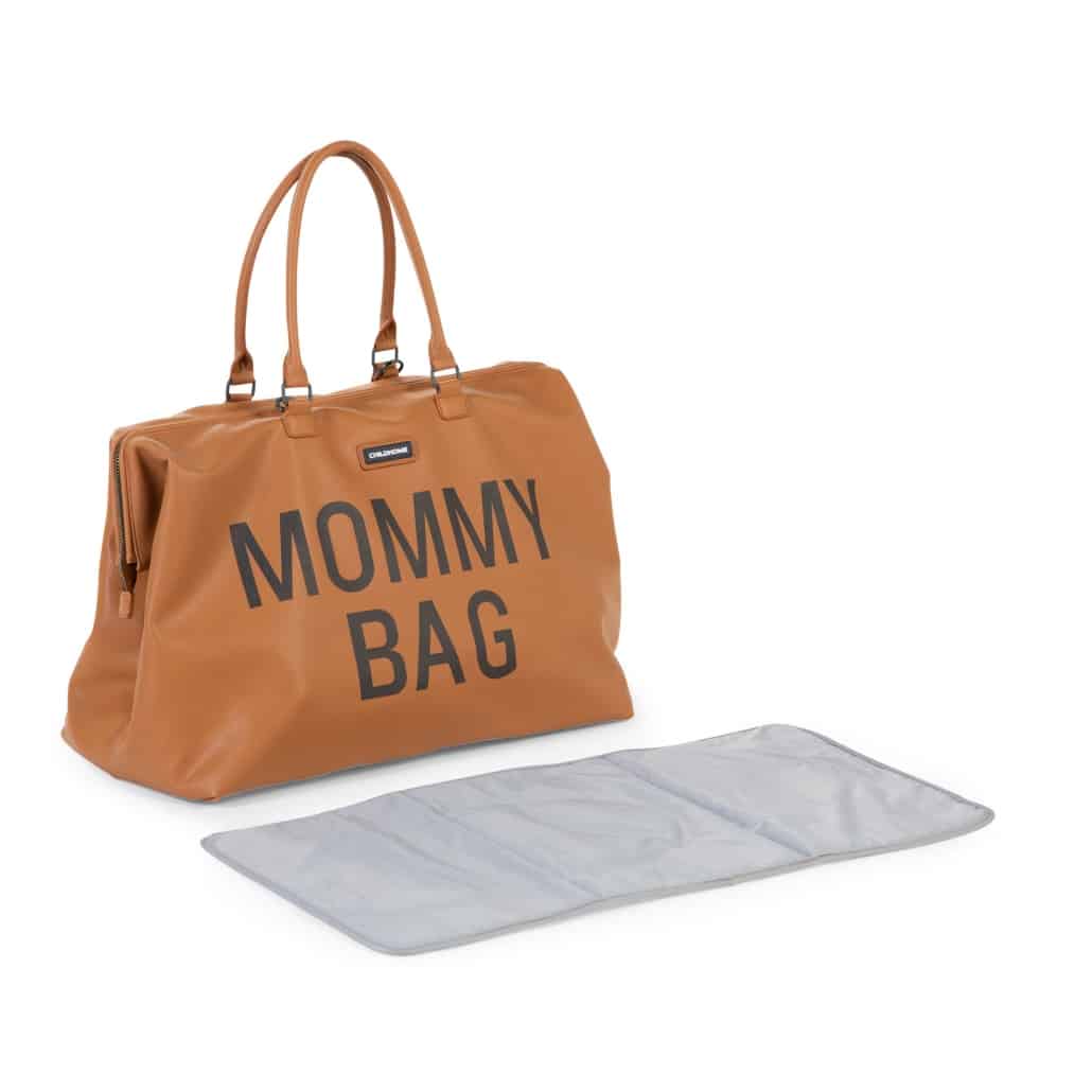 Childhome Mommy Bag Leatherlook Brown Changing Mat