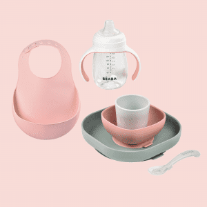 6x90ml rosa Béaba Babynahrung Portionsbehälter aus Silikon
