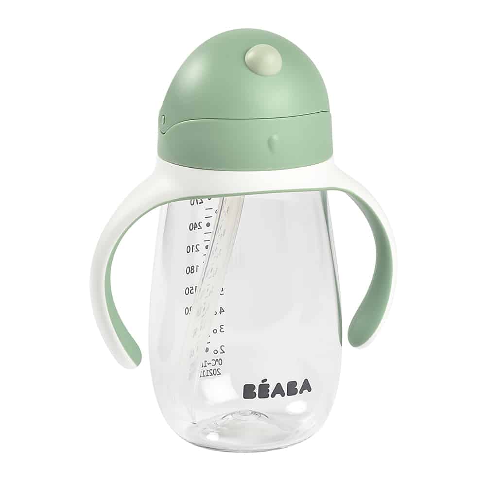 Beaba straw sippy cup in sage