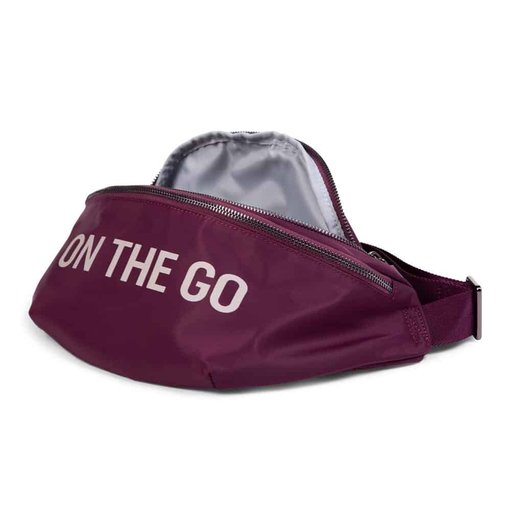 childhome on the go belt bag aubergine