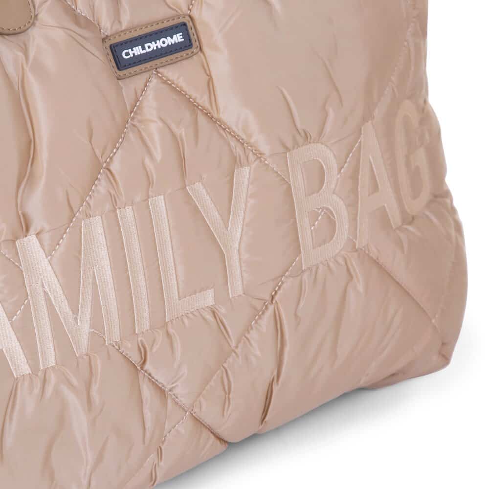 Childhome Family Bag Puffered Beige Close Up