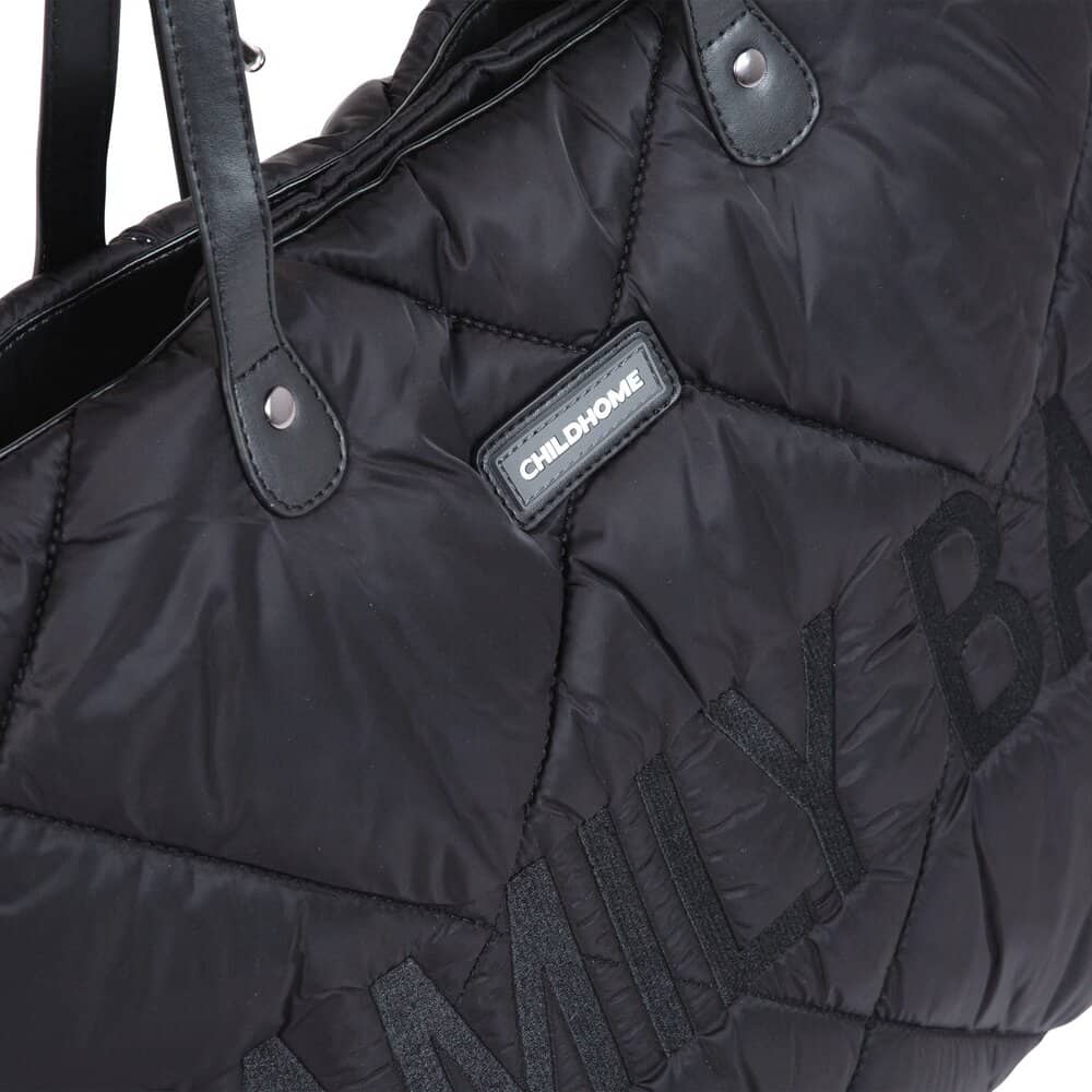 Childhome Family Bag Puffer Black Close Up