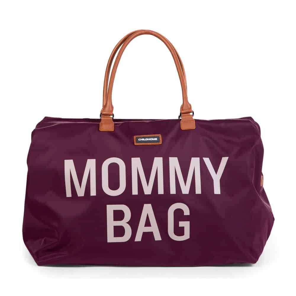 Childhome Mommy Bag Aubergine Front