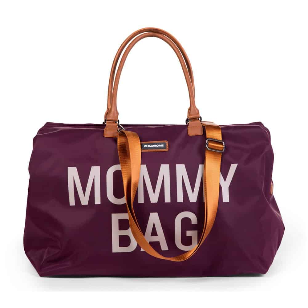 Childhome Mommy Bag Aubergine Handles