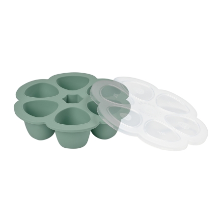 multiportion baby food storage tray sage